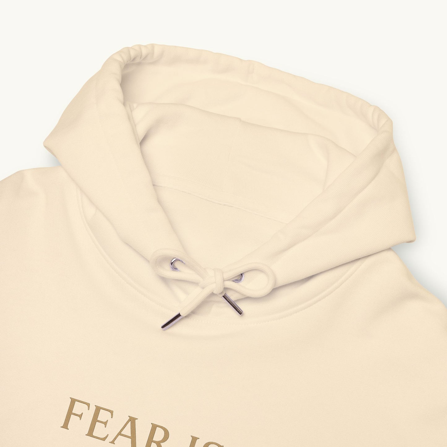 Rose Cotton Luxury Hoodie — "Fear Is An Illusion"