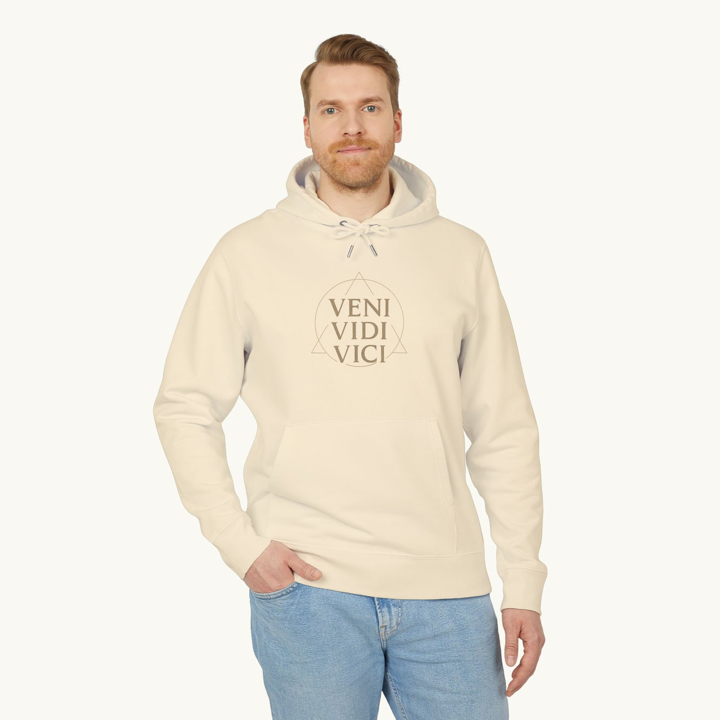 Rose Cotton Luxury Hoodie — "Veni Vidi Vici"