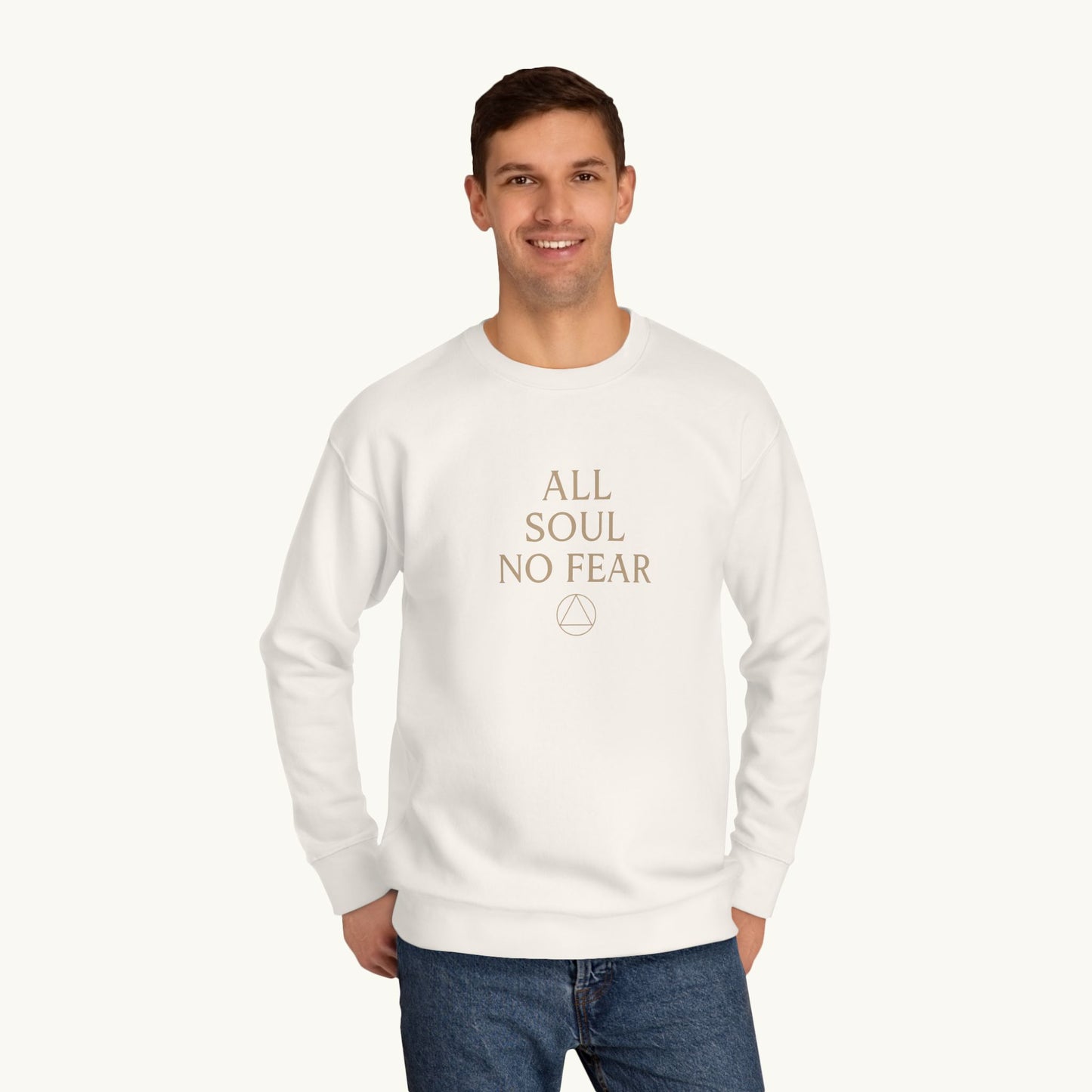 Rose Cotton Luxury Sweatshirt — "All Soul No Fear"