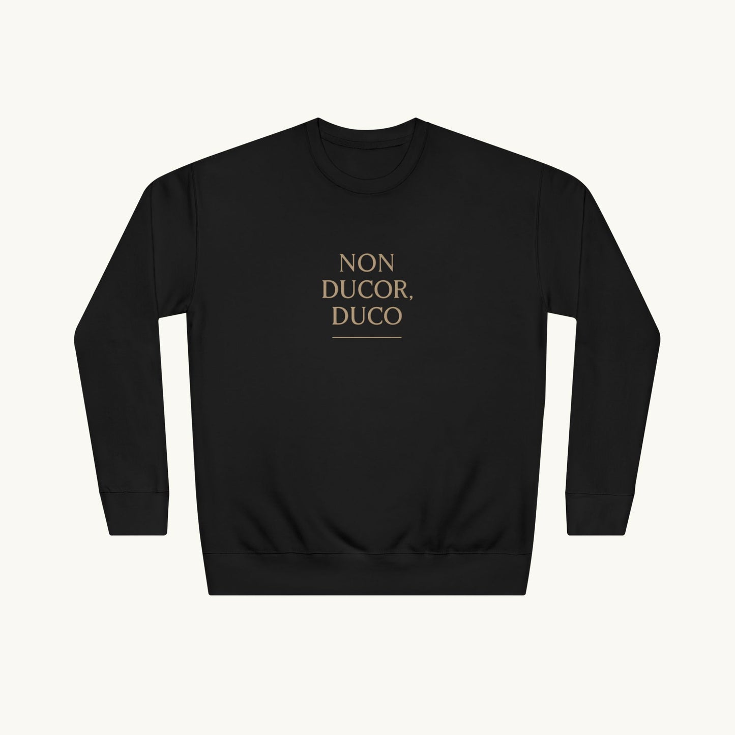 Rose Cotton Luxury Sweatshirt — "Non Ducor, Duco"