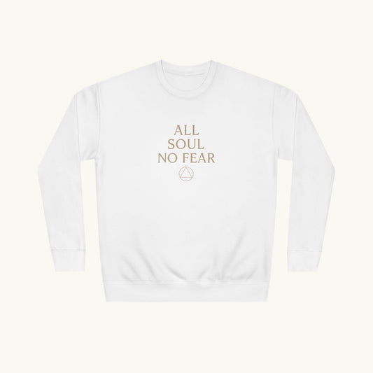Rose Cotton Luxury Sweatshirt — "All Soul No Fear"
