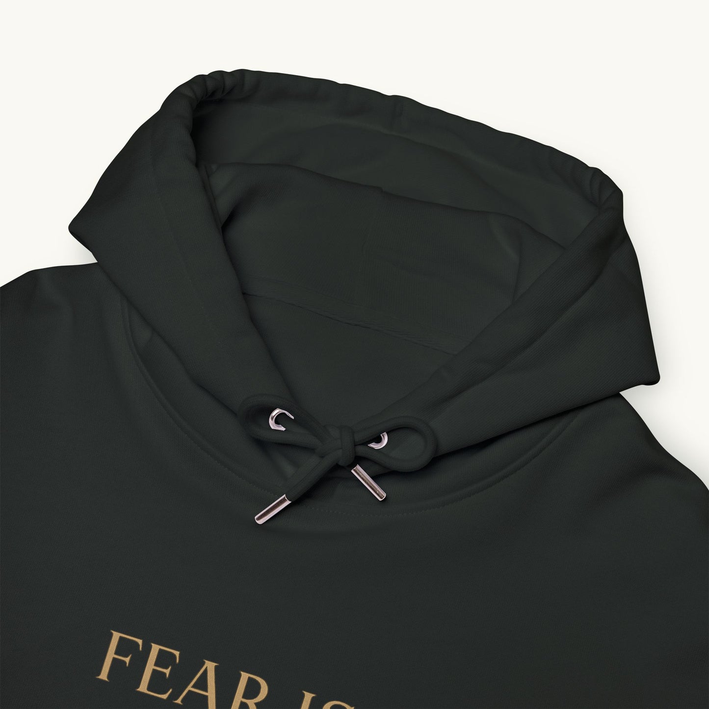 Rose Cotton Luxury Hoodie — "Fear Is An Illusion"