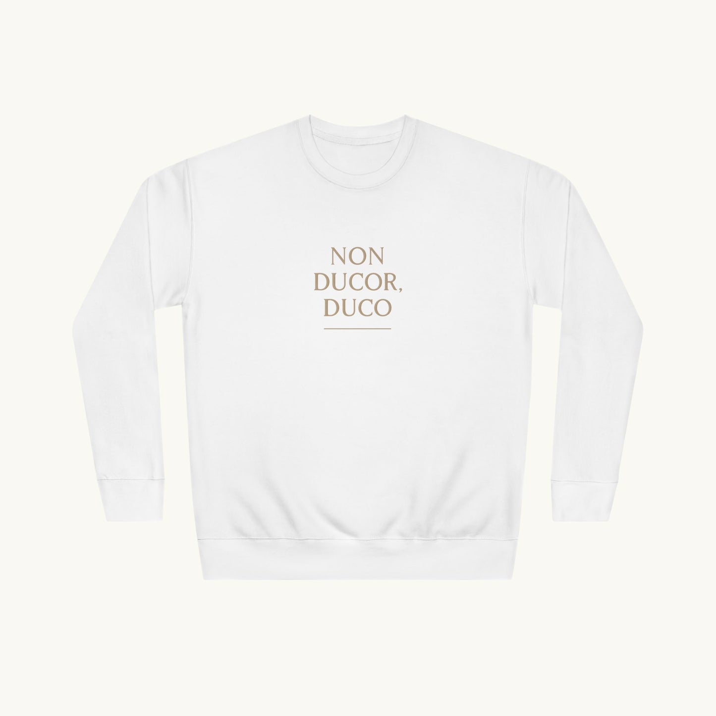Rose Cotton Luxury Sweatshirt — "Non Ducor, Duco"