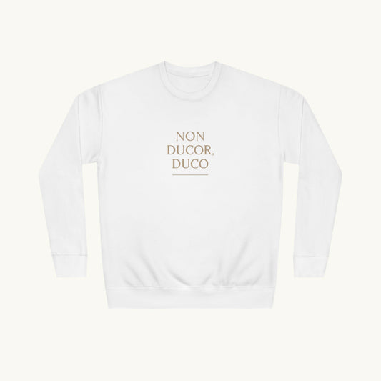 Rose Cotton Luxury Sweatshirt — "Non Ducor, Duco"