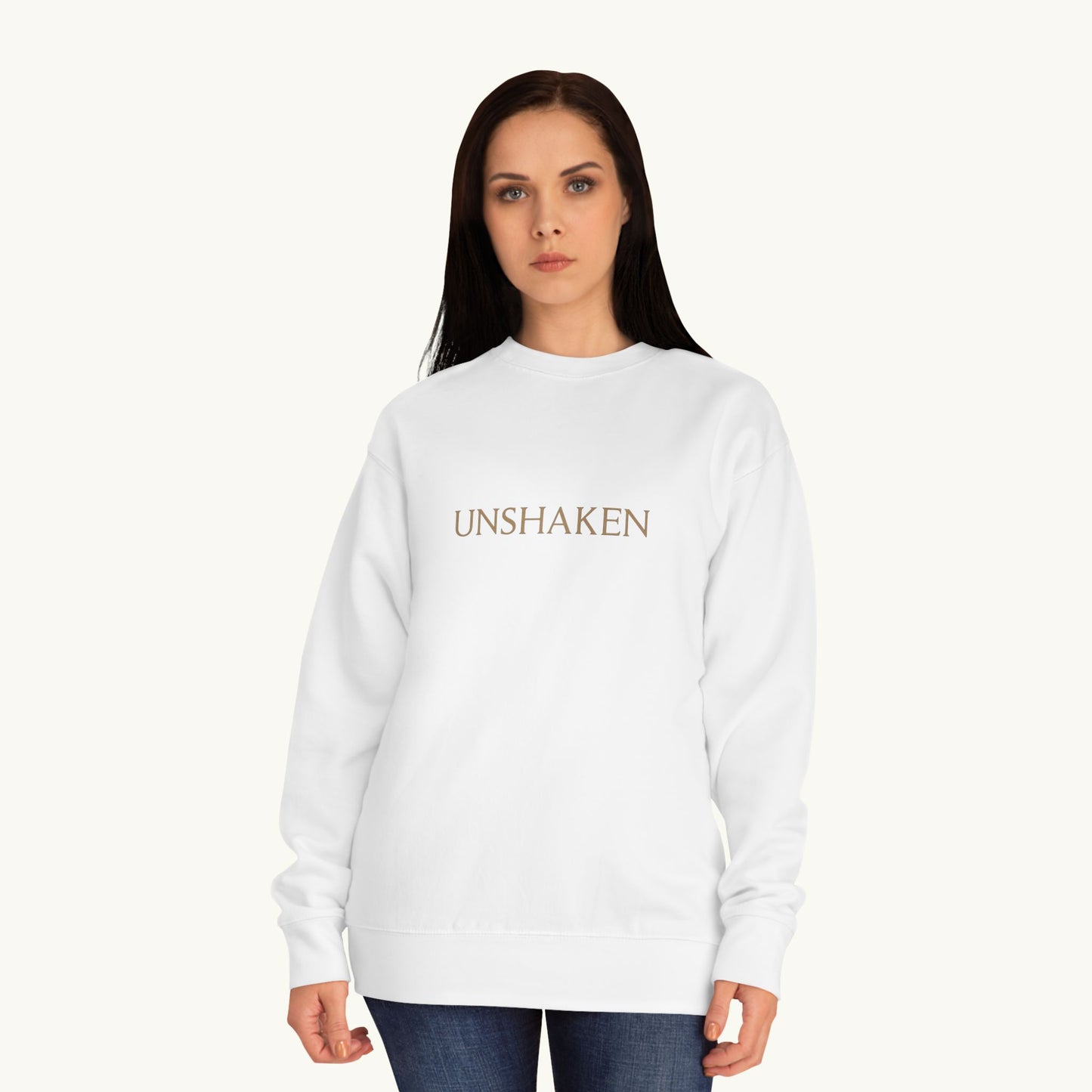 Rose Cotton Luxury Sweatshirt — "Unshaken"