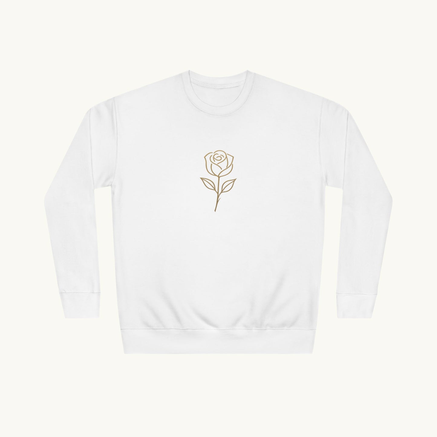 Rose Cotton Luxury Sweatshirt — "The Divine Rose"