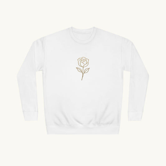 Rose Cotton Luxury Sweatshirt — "The Divine Rose"