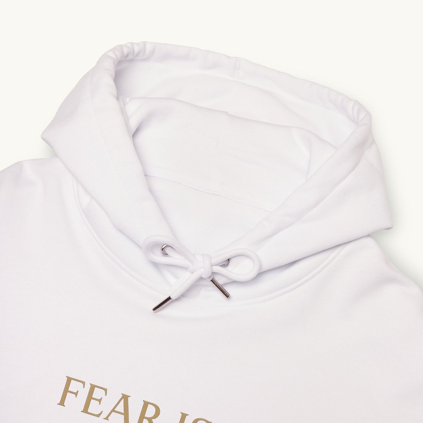 Rose Cotton Luxury Hoodie — "Fear Is An Illusion"