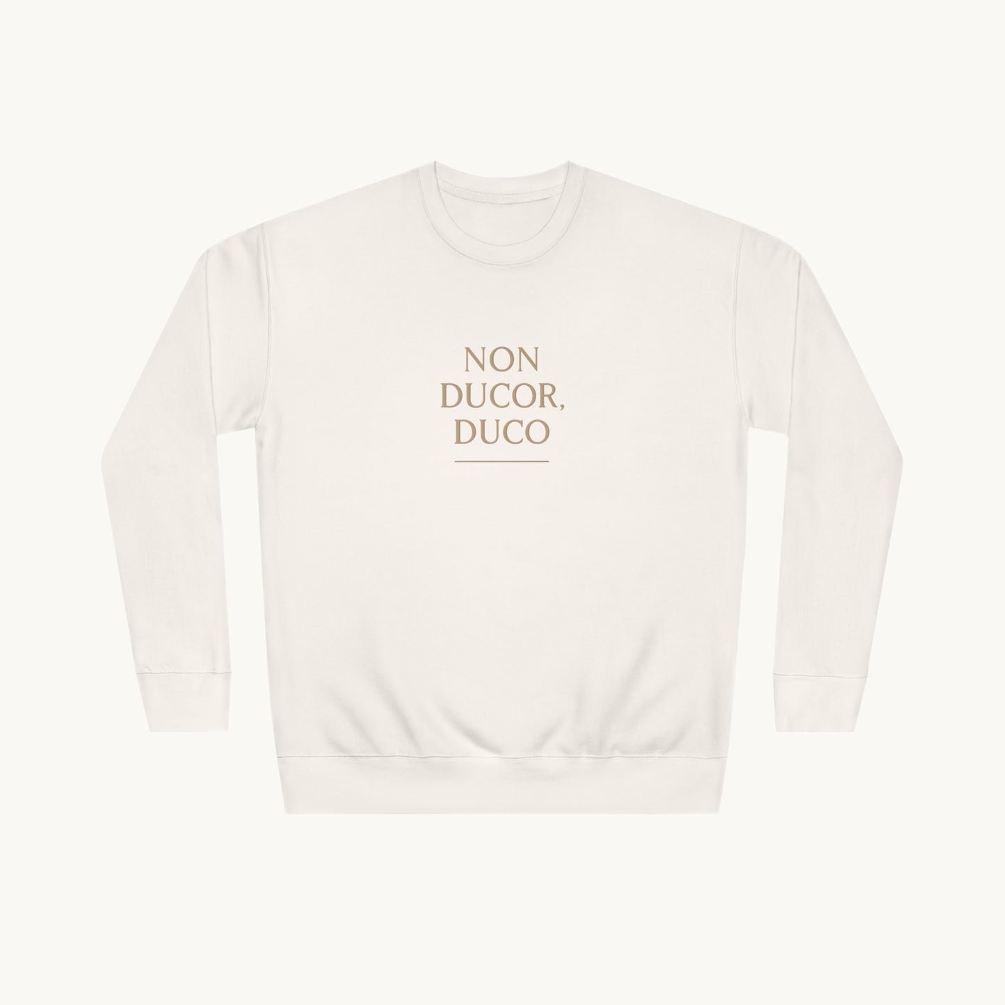 Rose Cotton Luxury Sweatshirt — "Non Ducor, Duco"