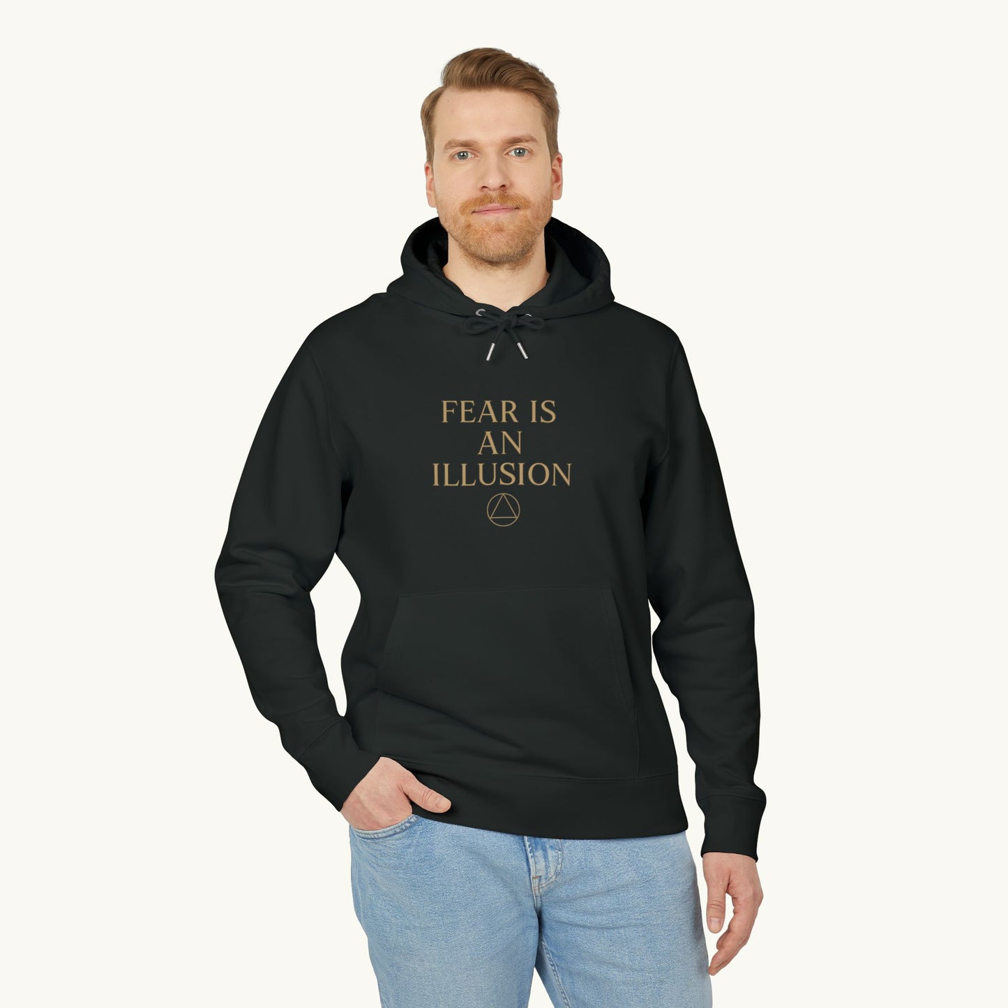 Rose Cotton Luxury Hoodie — "Fear Is An Illusion"