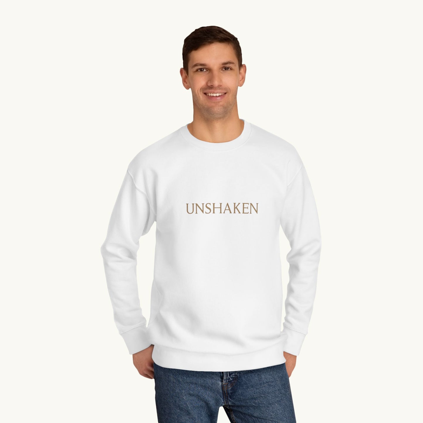 Rose Cotton Luxury Sweatshirt — "Unshaken"