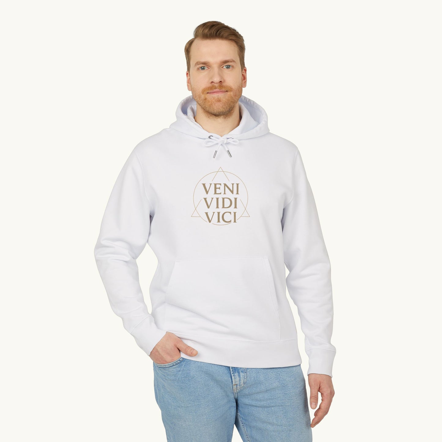Rose Cotton Luxury Hoodie — "Veni Vidi Vici"