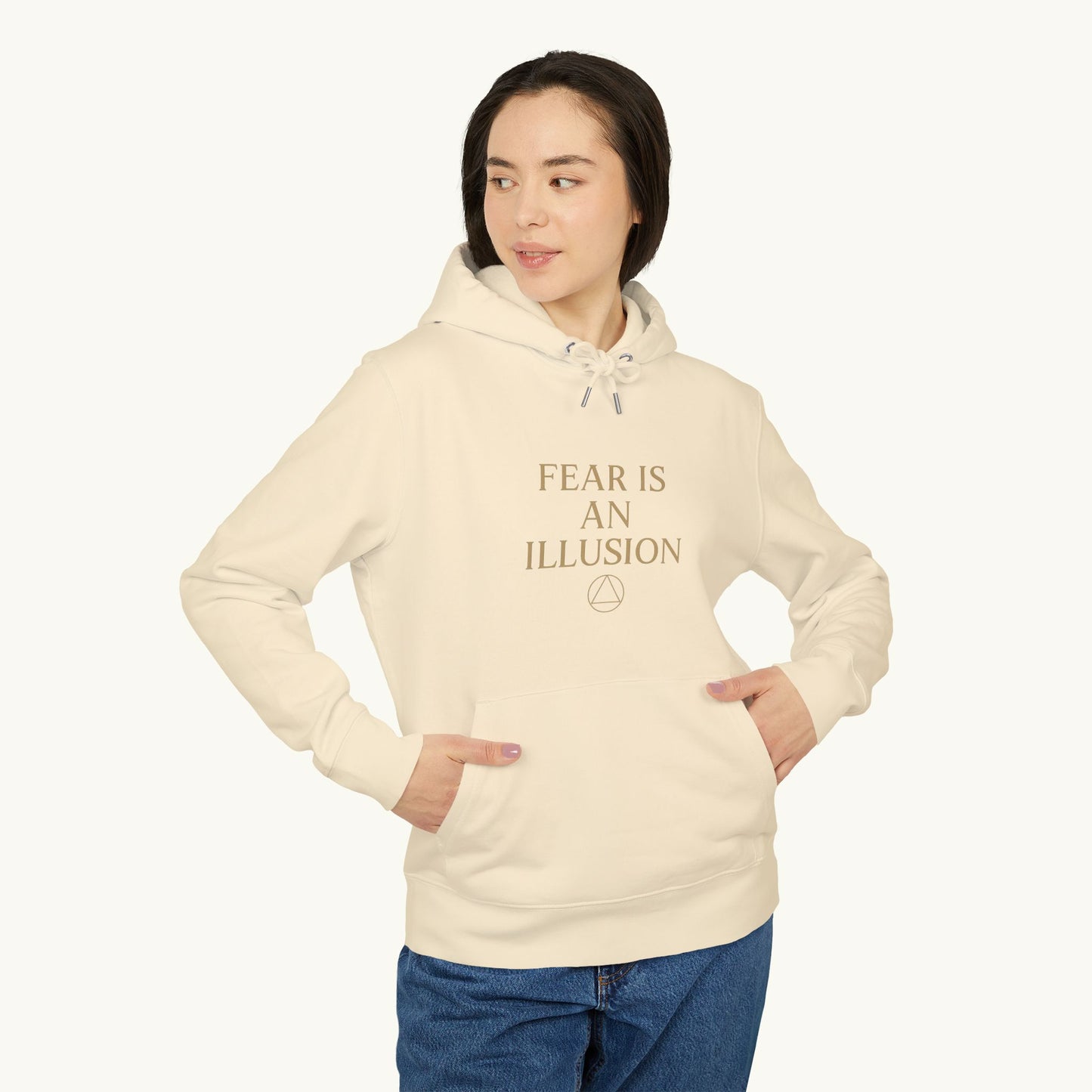 Rose Cotton Luxury Hoodie — "Fear Is An Illusion"