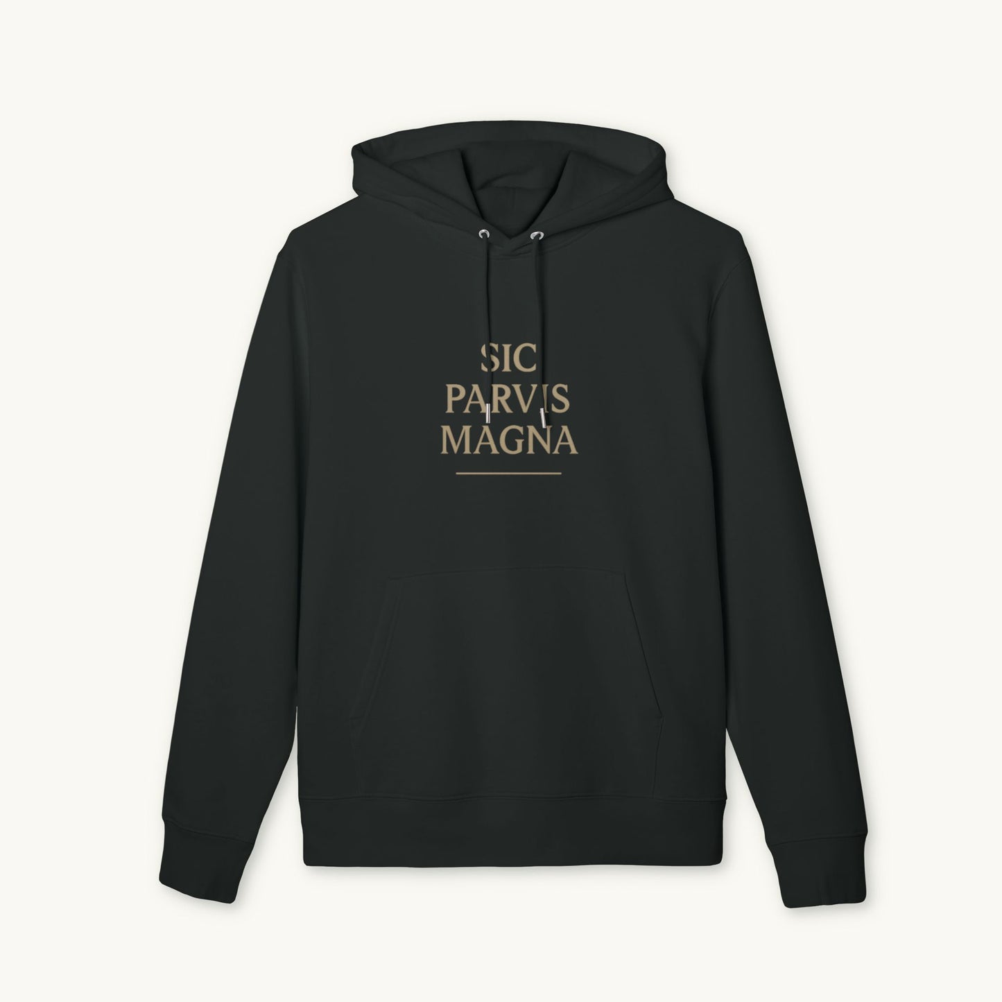 Rose Cotton Luxury Hoodie — "Sic Parvis Magna"